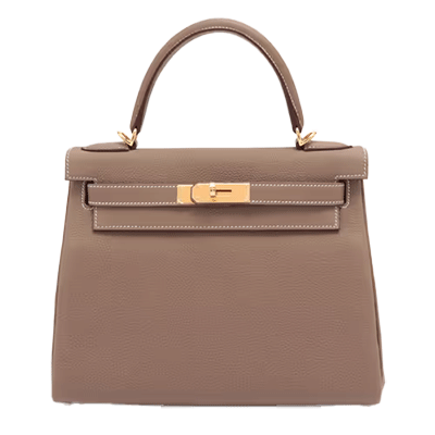 エルメス ケリー28 トゴ エトゥープ ゴールド