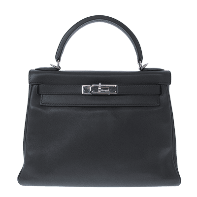 エルメス ケリー28 グラファイト ヴォースイフト