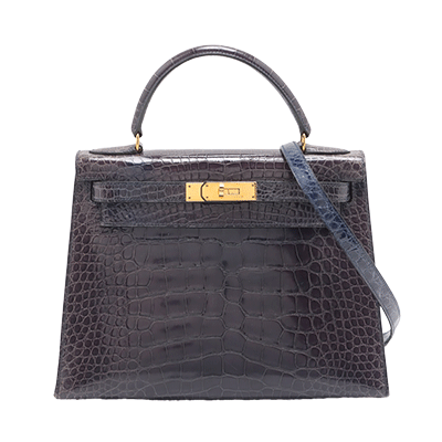 エルメス ケリー28 トゴ エトゥープ シルバー