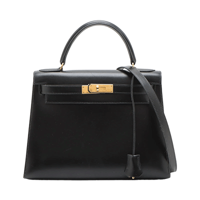 エルメス ケリー28 トゴ シエル シルバー