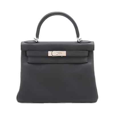エルメス ケリー28 トゴ ブラック シルバー
