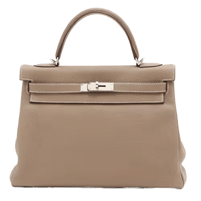 エルメス ケリー32 トゴ エトゥープ シルバー