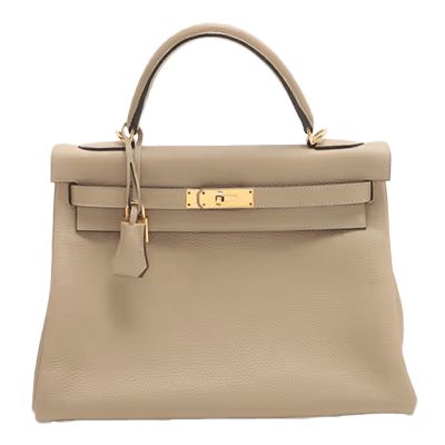 エルメス ケリー32 トゴ トレンチ ゴールド