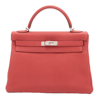 エルメス ケリー32 トゴ ゼラニウム シルバー