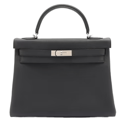 エルメス ケリー32 トゴ ブラック シルバー