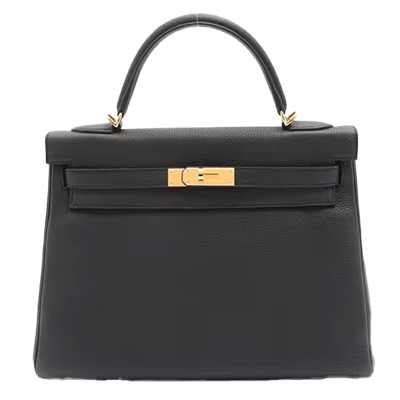 エルメス ケリー32 トゴ ブラック ゴールド