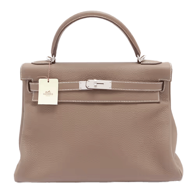 エルメス ケリー32 トゴ エトゥープ シルバー