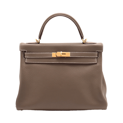 エルメス ケリー32 トゴ エトゥープ ゴールド