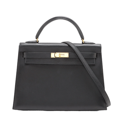 エルメス ケリー32 トリヨンクレマンス ブルーエレクトリック シルバー
