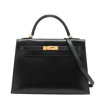 エルメス ケリー32 トゴ ブラック ゴールド