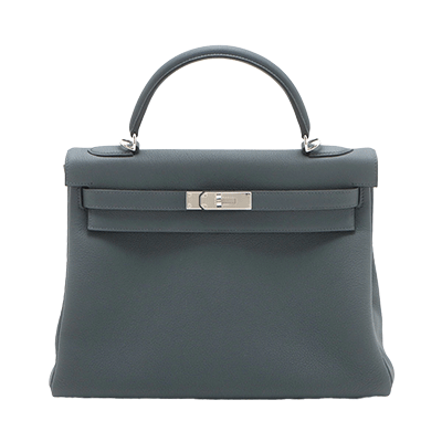 エルメス ケリー32 トゴ グリミスティ シルバー