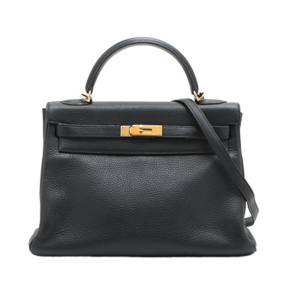 エルメス ケリー32 トゴ ブラック ゴールド