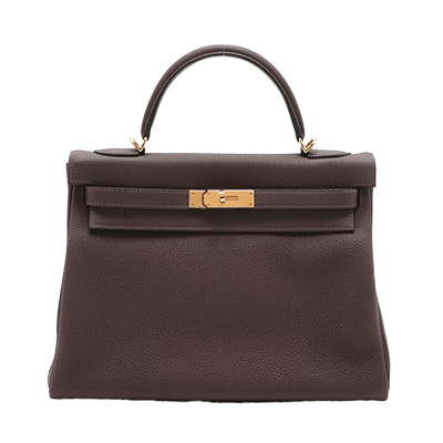 エルメス ケリー32 トゴ ルージュセリエ ゴールド