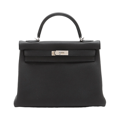 エルメス ケリー32 トゴ ブラック シルバー