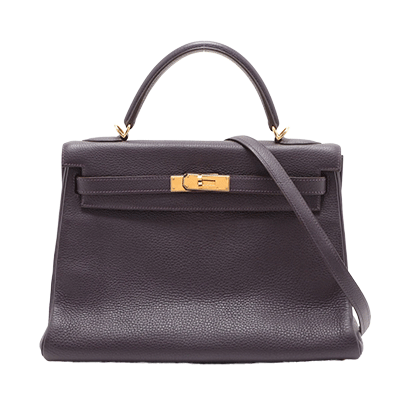 エルメス ケリー32 トゴ カシス ゴールド