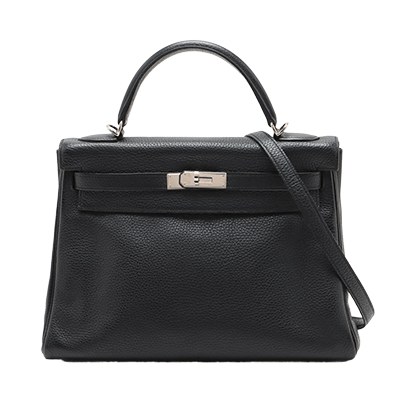 エルメス ケリー32 トゴ ブラック シルバー