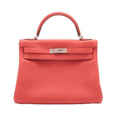 エルメス ケリー32 トゴ ルージュトマト シルバー