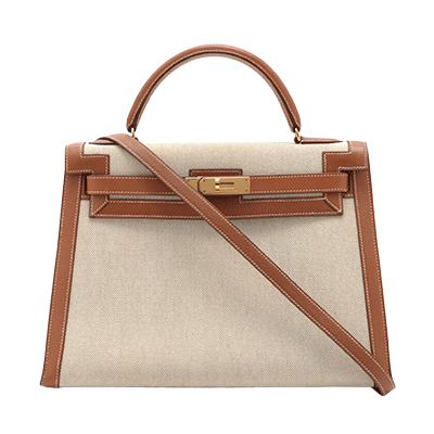 エルメス ケリー32 トワルアッシュ×クシュベル ゴールド ゴールド