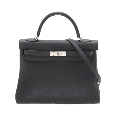 エルメス ケリー32 トゴ ブラック シルバー