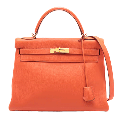 エルメス ケリー32 トゴ オレンジ ゴールド