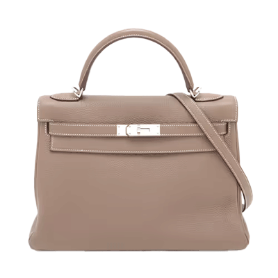 エルメス ケリー32 トゴ エトゥープ シルバー