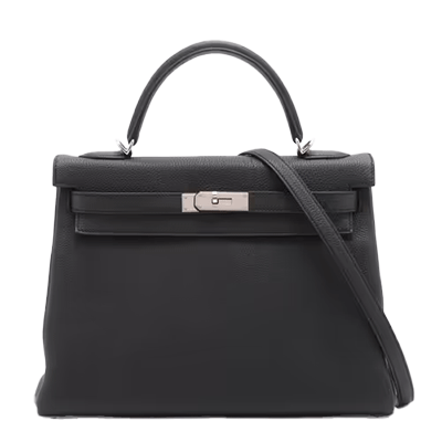 エルメス ケリー32 トゴ ブラック シルバー