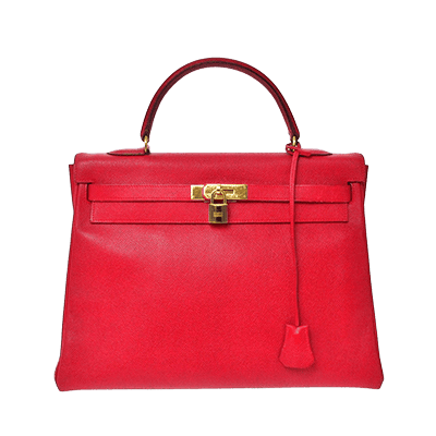 エルメス ケリー35 レッド クシュベル