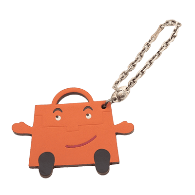 エルメス ケリードール チャーム ヴォータデラクト オレンジ