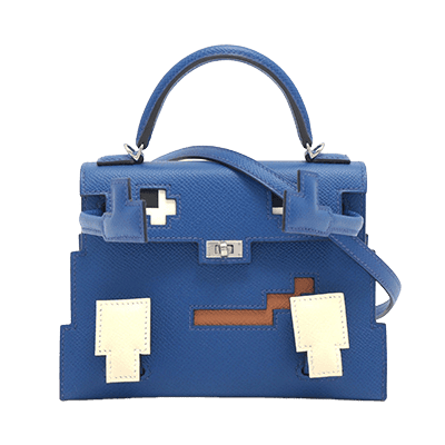 エルメス ケリードールピクト ヴォーエプソン ブルーロワイヤル×ナタ×ゴールド×ブルーインディゴ