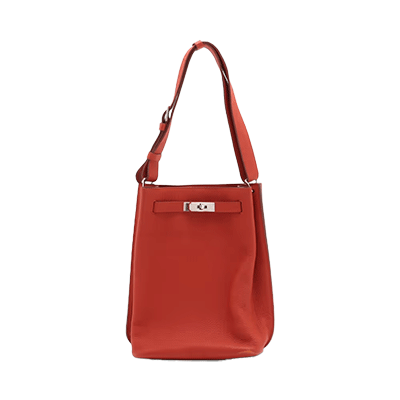 エルメス ソーケリー22 トゴ ルージュカザック シルバー