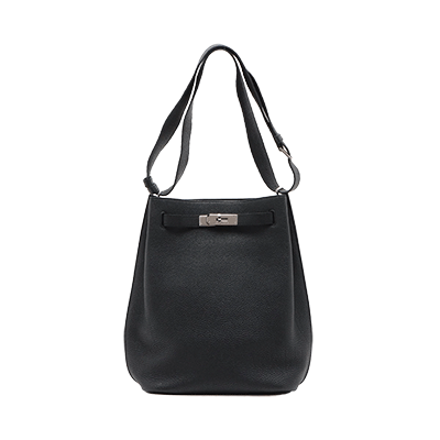 エルメス ソーケリー22 トゴ ブラック シルバー