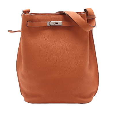 エルメス ソーケリー26 トゴ オレンジ シルバー