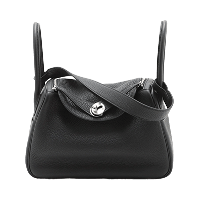 エルメス リンディ26 トリヨンクレマンス 2WAYショルダーバッグ ブラック シルバー