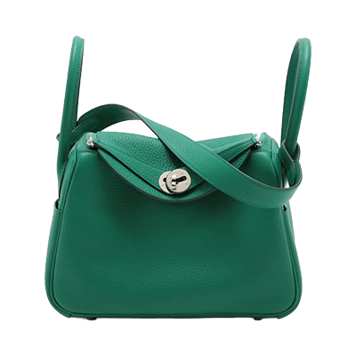 エルメス リンディ26 トリヨンクレマンス ヴェールヴェルティゴ シルバー