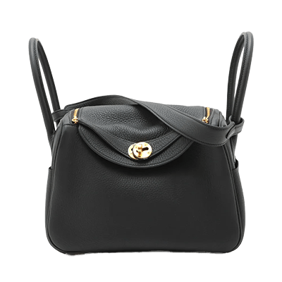 エルメス リンディ26 トリヨンクレマンス 2WAYショルダーバッグ ブラック シルバー