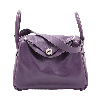 エルメス リンディ30 レザー パープル シルバー