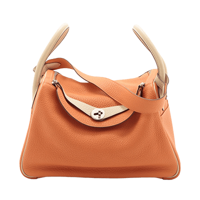 エルメス リンディ30 トリヨンクレマンス オレンジ×パルシュマン シルバー