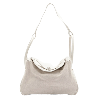 エルメス リンディ30 ヴォースイフト×トワルアッシュ ホワイト シルバー