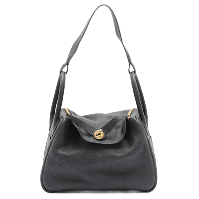 エルメス リンディ30 トリヨンクレマンス ショルダーバッグ ブラック ゴールド