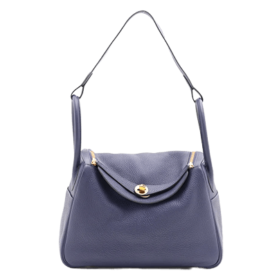 エルメス リンディ30 トリヨンクレマンス ブルーアンクル ゴールド