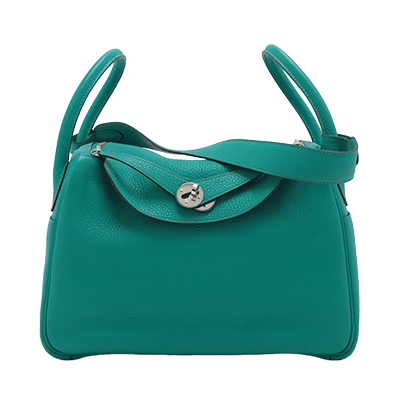 エルメス リンディ30 トリヨンクレマンス ターコイズ シルバー