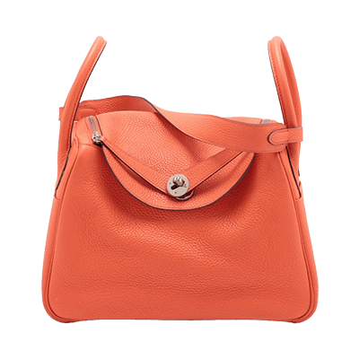 エルメス リンディ30 トリヨンクレマンス オレンジポピー シルバー