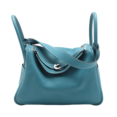 エルメス リンディ30 トリヨンクレマンス ブルージーン シルバー