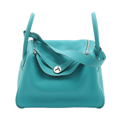 エルメス リンディ30 トリヨンクレマンス ターコイズ シルバー