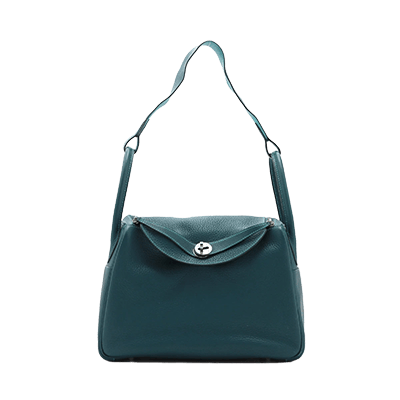 エルメス リンディ30 ヴェルソ トリヨンクレマンス コルヴェール×ターコイズ シルバー