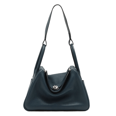 エルメス リンディ30 トリヨンクレマンス ブルードマルト シルバー