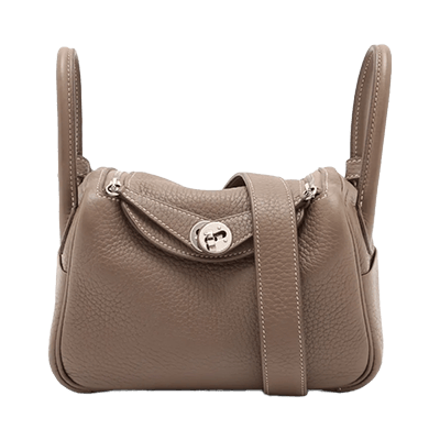 エルメス リンディ ミニ20 トリヨンクレマンス エトゥープ シルバー