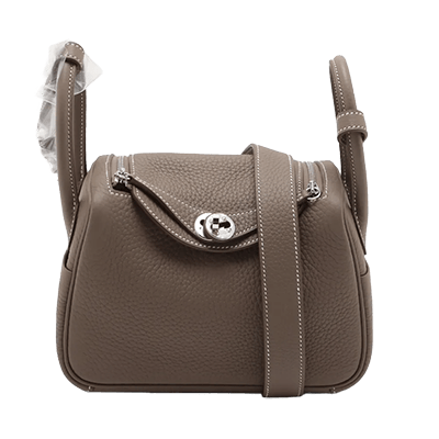 エルメス リンディ ミニ20 トリヨンクレマンス エトゥープ シルバー