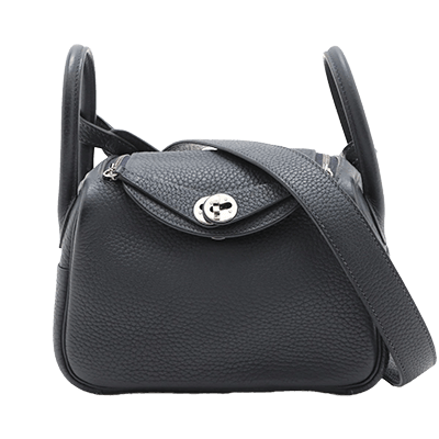 エルメス リンディ ミニ20 トリヨンクレマンス ブルーニュイ シルバー