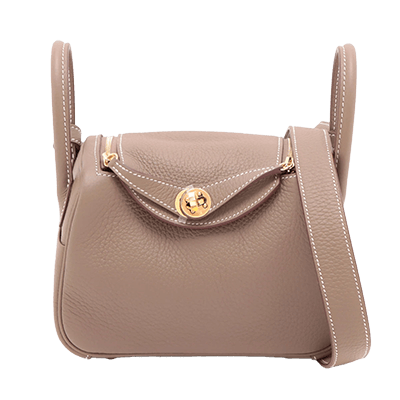 エルメス リンディ ミニ20 トリヨンクレマンス エトゥープ シルバー